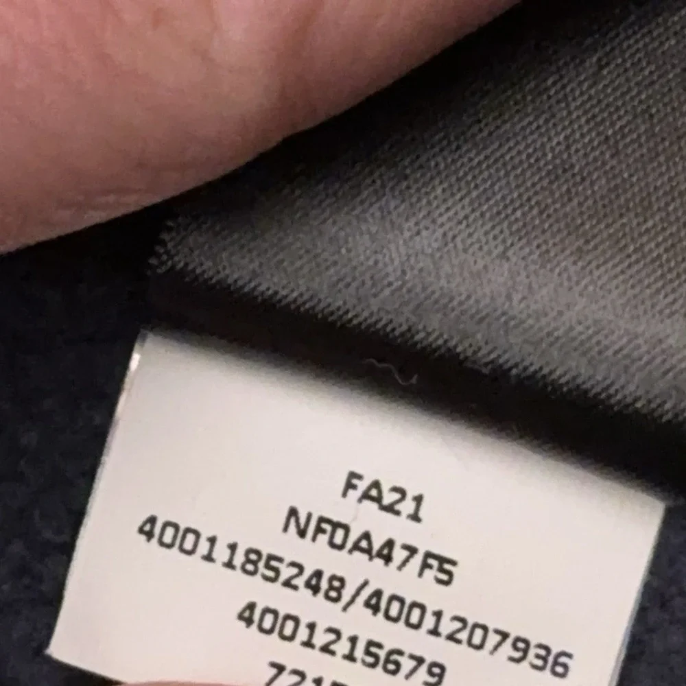 The North Face Skyline 1/2 Zip‎ Fleece Men's XL Blue Mock Neck Embroidered Adbry